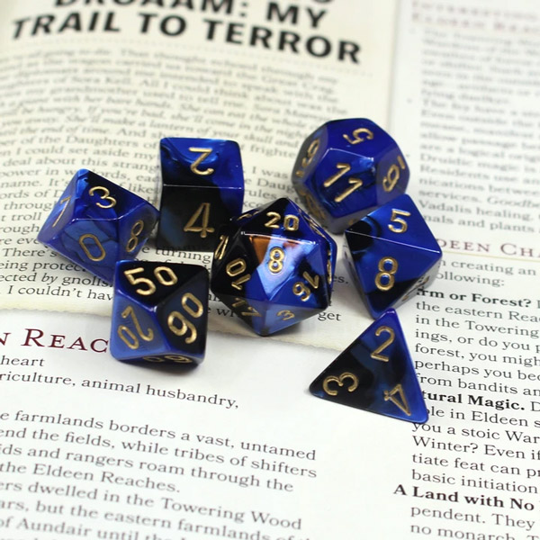gemini-black-blue-gold-7-dice-set