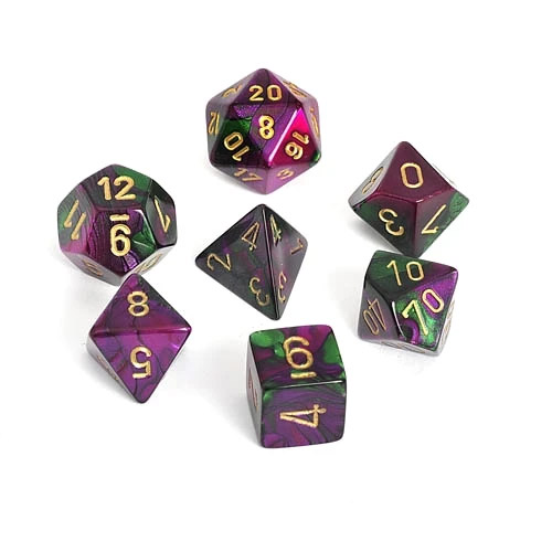 gemini-green-purple-gold-7-dice-set