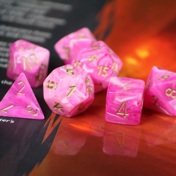 vortex-pink-gold-7-dice-set